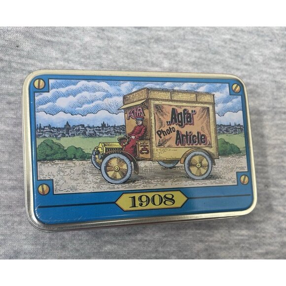 AGFA Photo Article 1908 Empty Advertising Tin Box s new condition - Picture 1 of 6